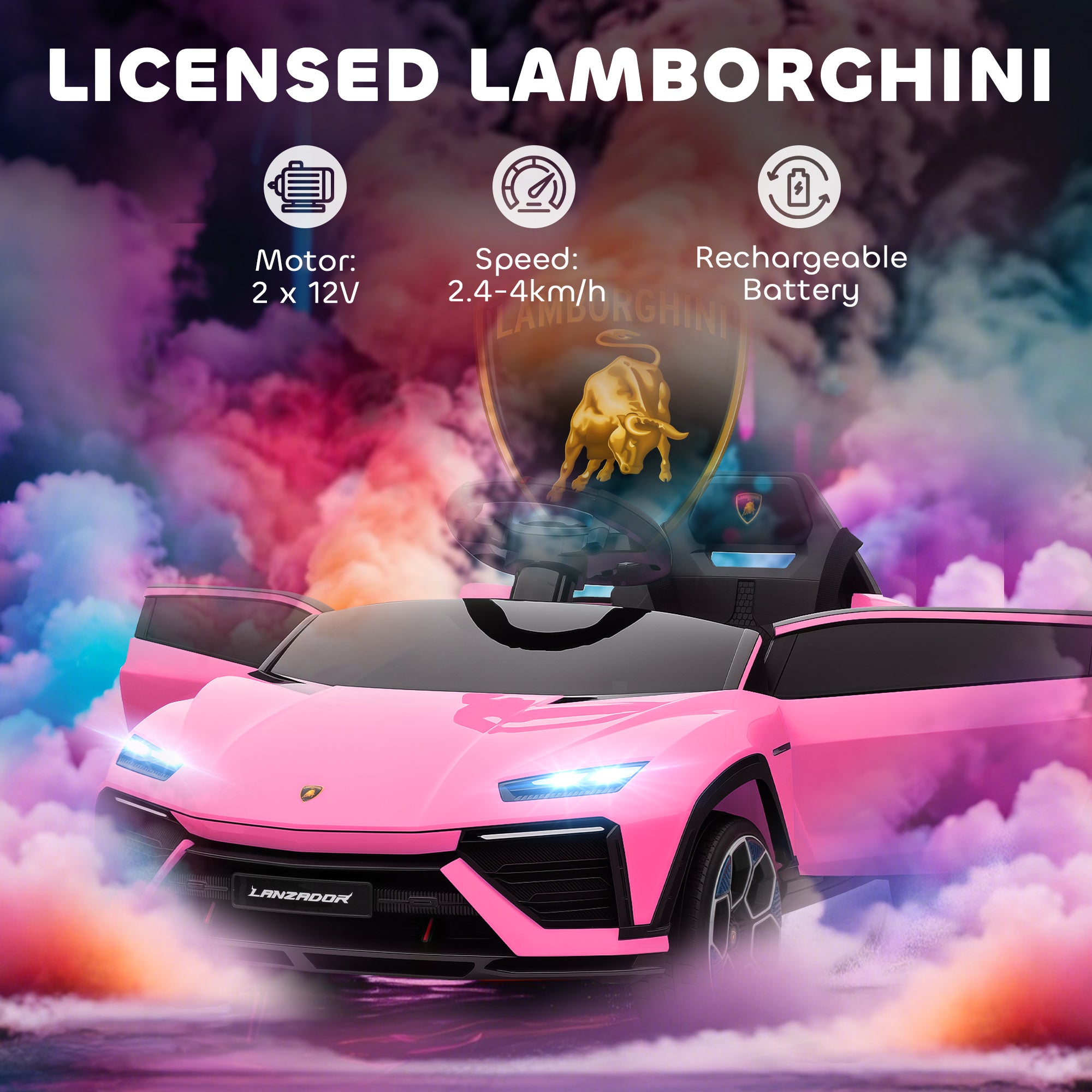 12V Licensed Lamborghini With Remote Control
