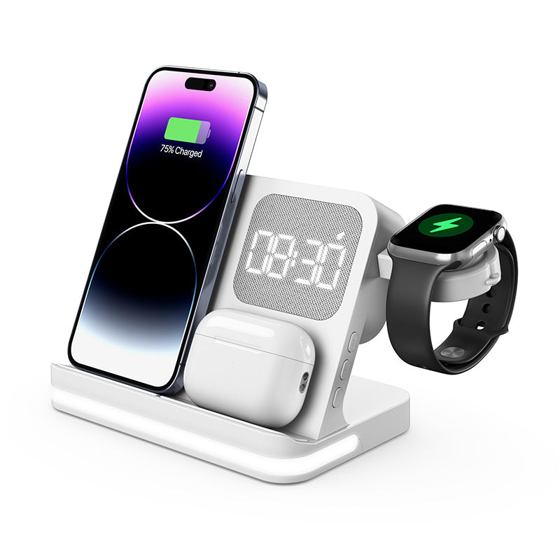 Clock Alarm and 4-in-1 Wireless Charger