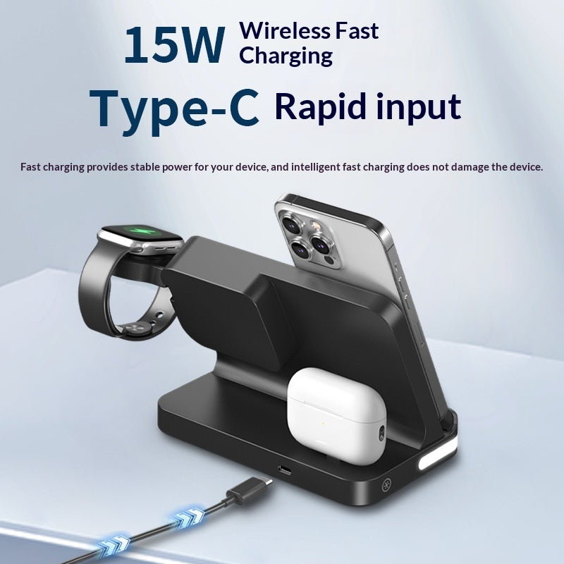 Clock Alarm and 4-in-1 Wireless Charger